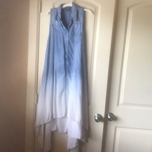 Denim ombre dress